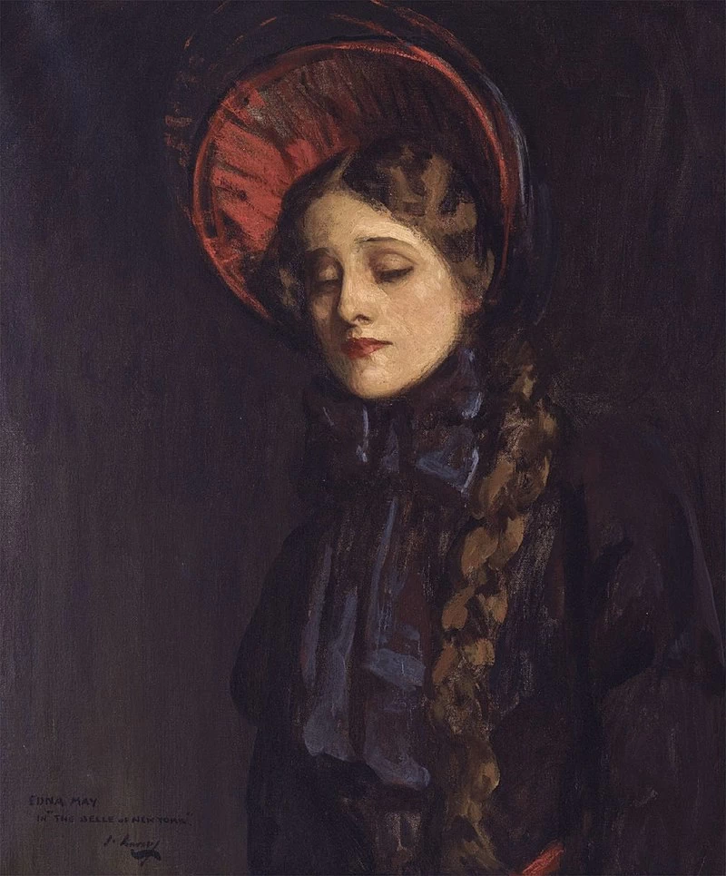 Ritratto di Edna May in La bella di New York